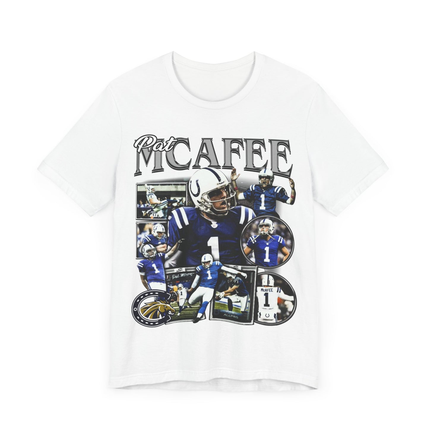 Vintage 90s Football Bootleg Style T-Shirt PAT MCAFEE Unisex Graphic Tee Shirt