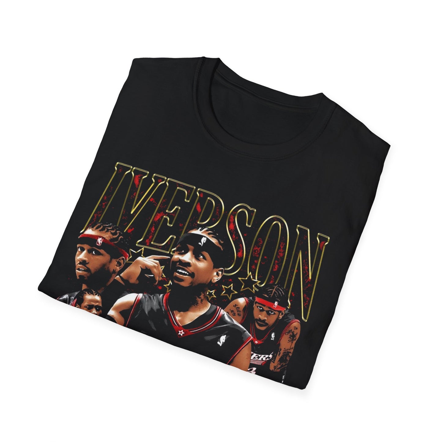 Vintage 90s Basketball Bootleg Style T-Shirt, ALLEN IVERSON Retro Basketball Shirt Unisex Graphic Tee
