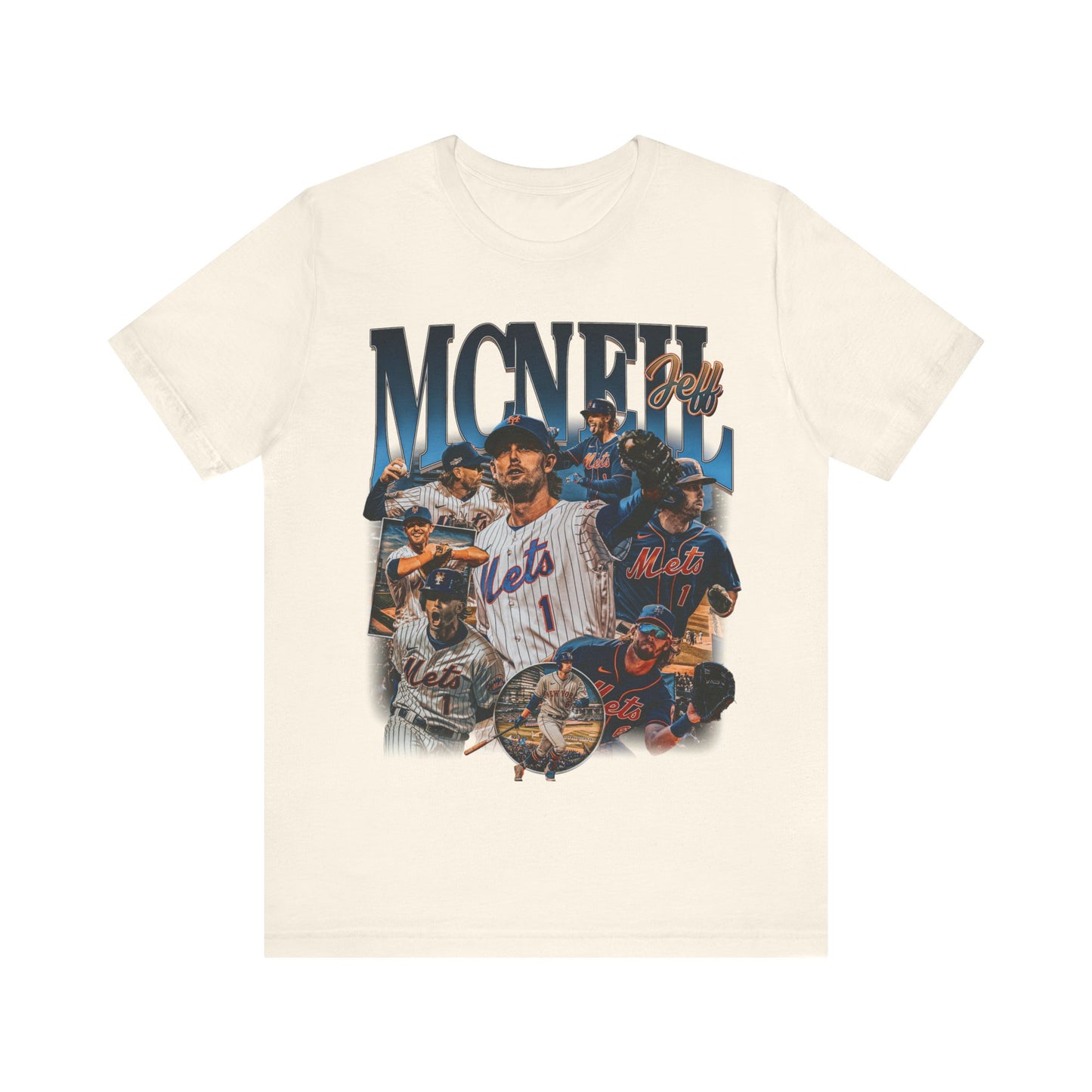 Vintage 90s Baseball Bootleg Style T-Shirt JEFF MCNEIL 90s Unisex Graphic Tee