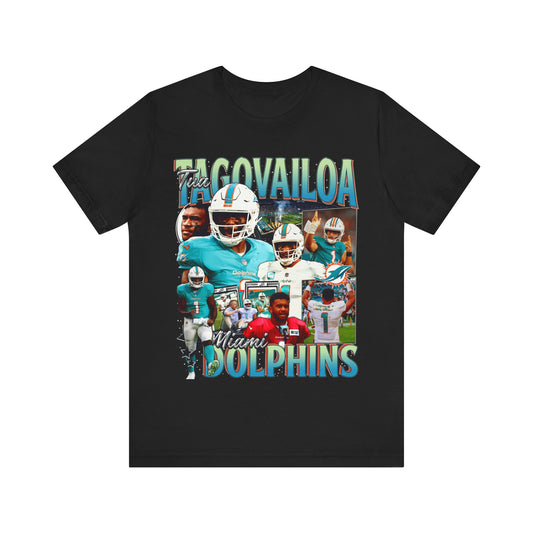 Vintage 90s Football Bootleg Style T-Shirt TUA TAGOVAILOA Unisex Graphic Tee
