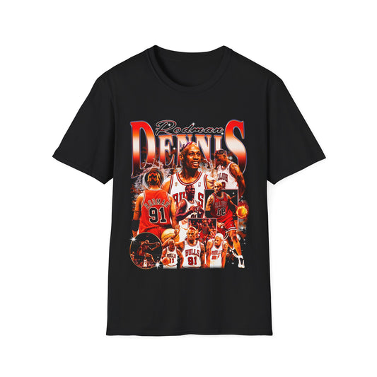 Vintage 90s Basketball Bootleg Style T-Shirt, DENNIS RODMAN Graphic Tee, Retro Basketball Shirt Unisex Graphic Tee