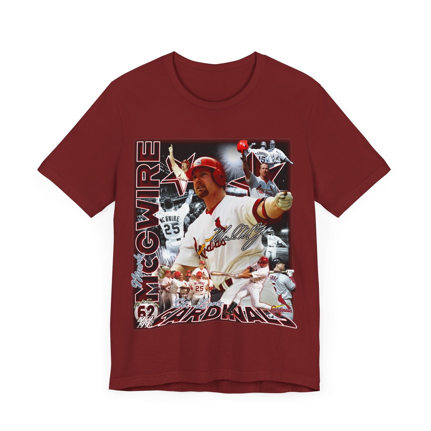 Vintage 90s Baseball Bootleg Style T-Shirt MARK MCGWIRE Unisex Graphic Tee Shirt