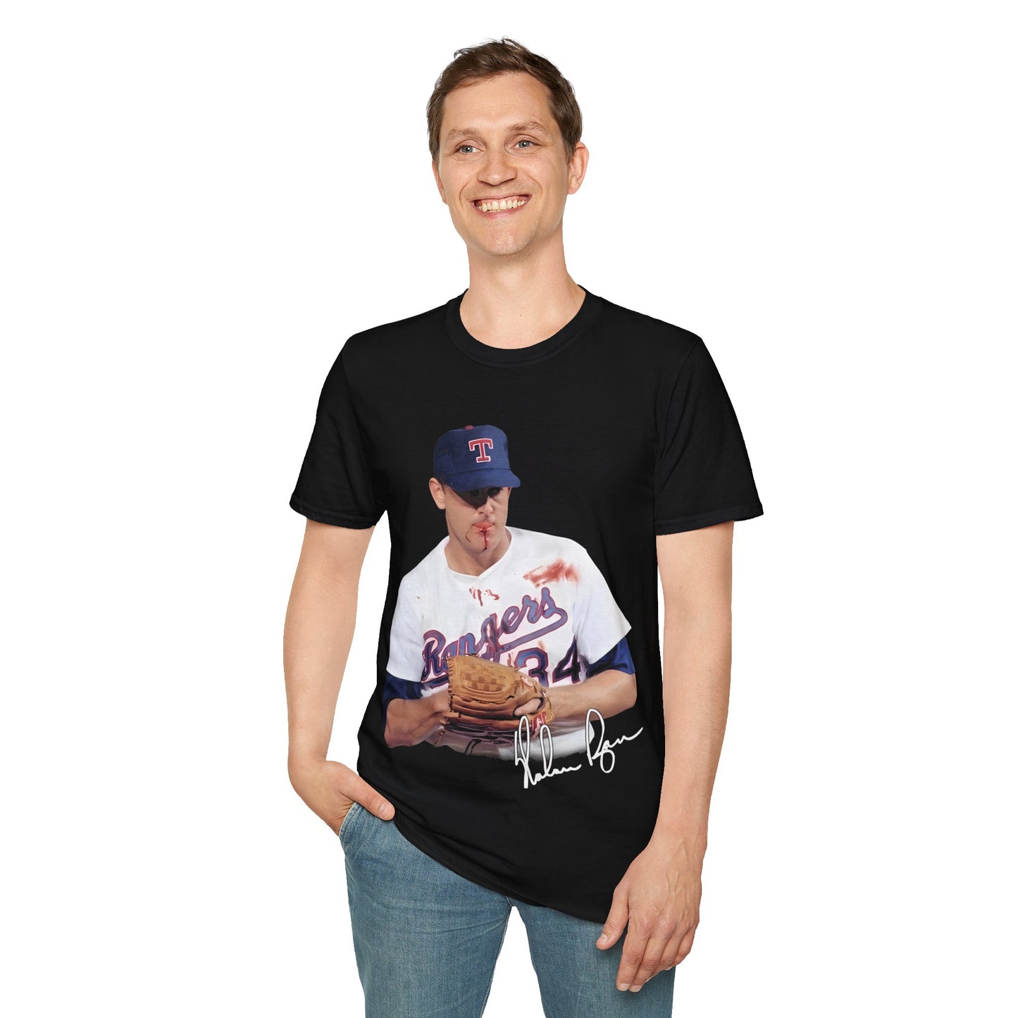 Vintage 90s Baseball Bootleg Style T-Shirt, NOLAN RYAN Retro Baseball Shirt Unisex Graphic Tee