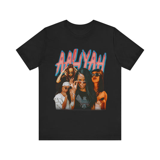 Vintage 90s Rap Bootleg Style T-Shirt AALIYAH Vintage 90s Unisex Graphic Tee