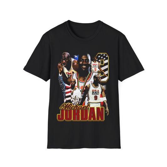 Vintage 90s Basketball Bootleg Style T-Shirt, MICHAEL JORDAN BARCELONA 92 Retro Basketball Shirt Unisex Graphic Tee