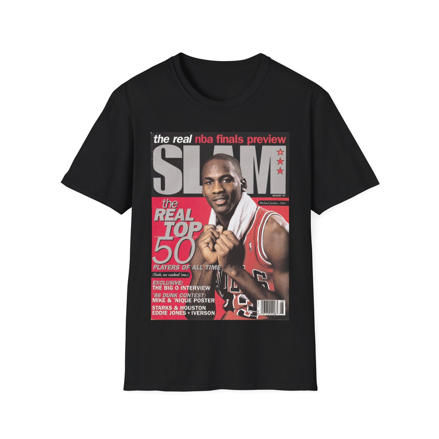 Vintage 90s Basketball Bootleg Style T-Shirt, MICHAEL JORDAN SLAM COVER Graphic Tee, Retro Basketball Shirt Unisex Graphic Tee