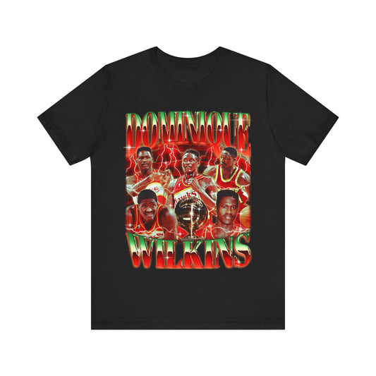 Vintage 90s Basketball Bootleg Style T-Shirt, DOMINIQUE WILKINS Unisex Tee