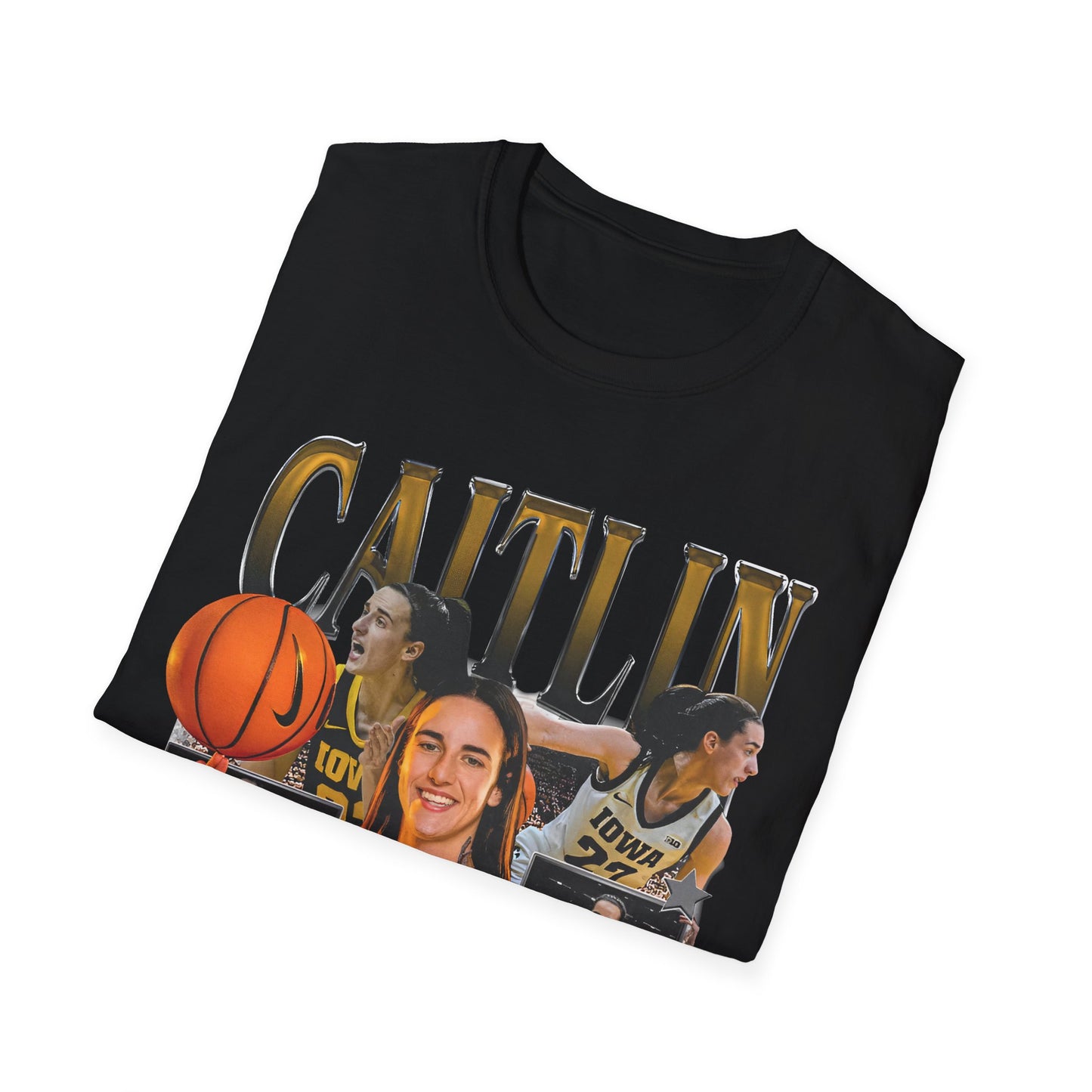 Vintage 90s Basketball Bootleg Style T-Shirt, CAITLIN CLARK IOWA 2 Graphic Tee, Retro Basketball Shirt Unisex Graphic Tee