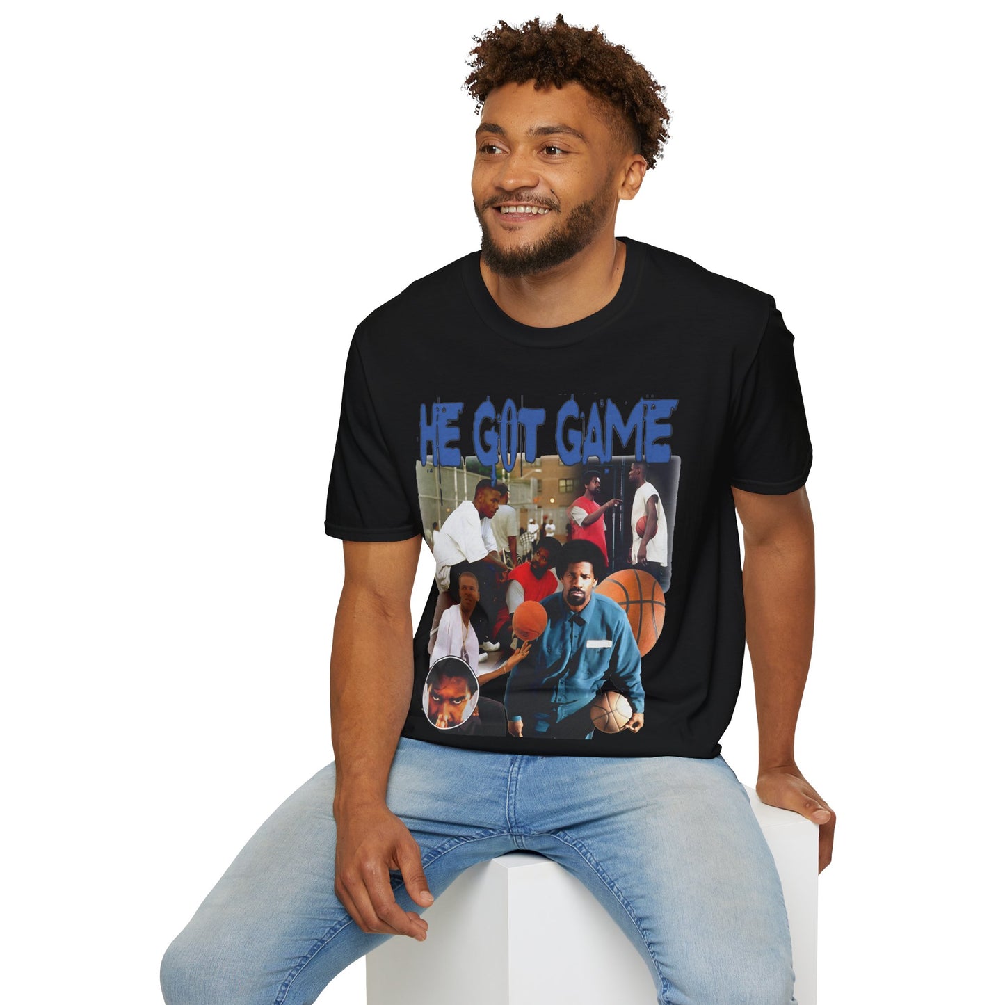 Vintage 90s Pop Culture Bootleg Style T-Shirt, HE GOT GAME Retro Shirt Unisex Graphic Tee