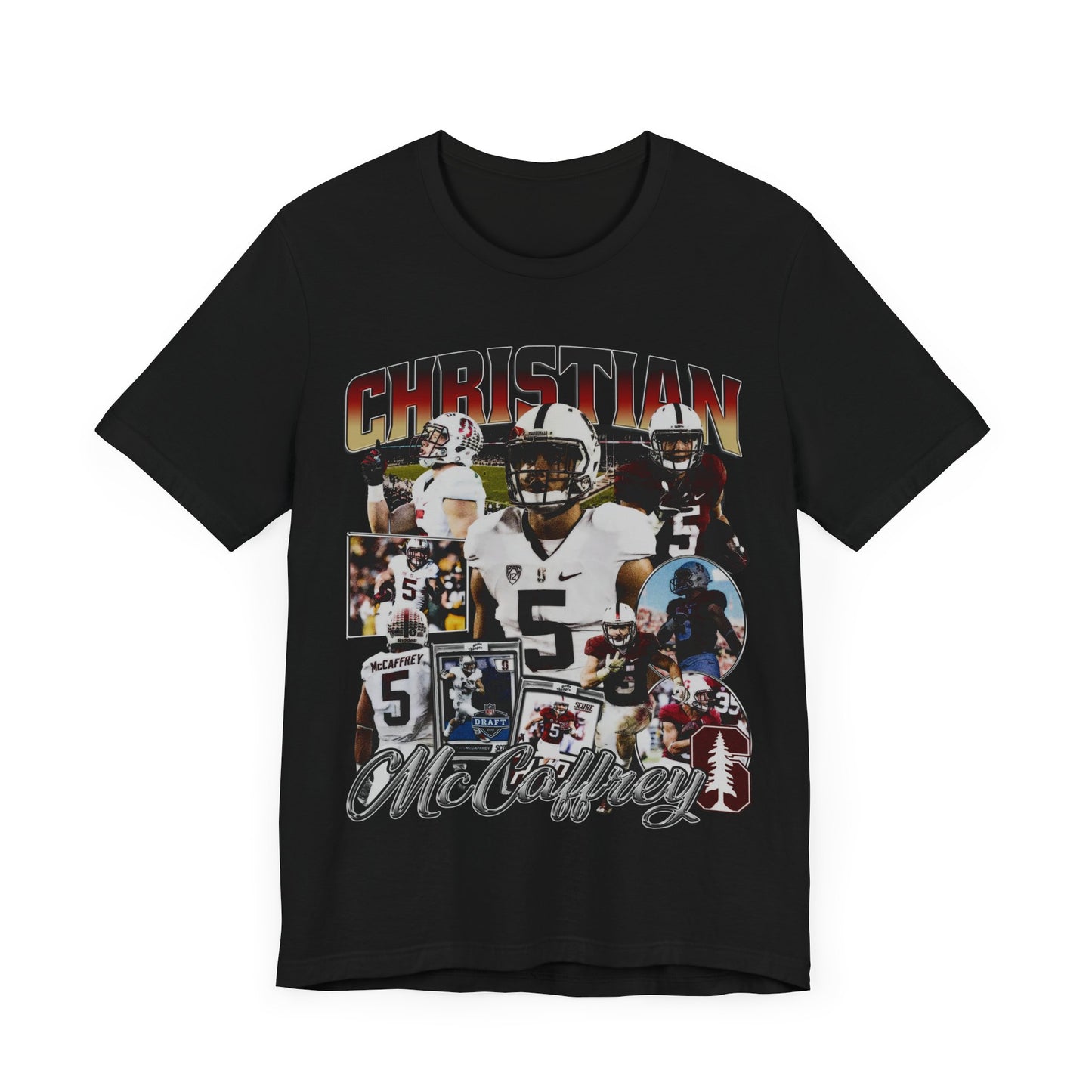 Vintage 90s Football Bootleg Style TShirt CHRISTIAN MCCAFFERY Unisex Graphic Tee