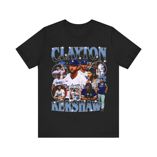 Vintage 90s Baseball Bootleg Style T-Shirt CLAYTON KERSHAW 90s Unisex Tee