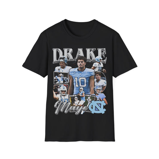 Vintage 90s Football Bootleg Style T-Shirt, DRAKE MAYE UNC Vintage Graphic Tee, Retro Football Shirt Unisex Graphic Tee Shirt