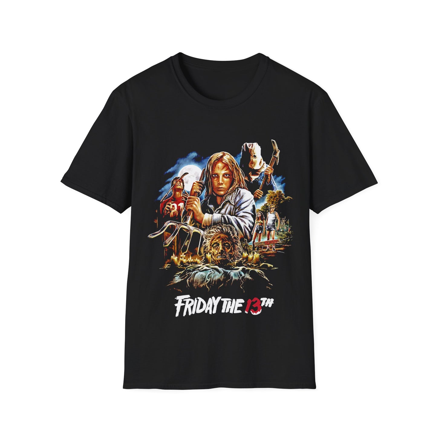 HALLOWEEN JASONS FRIDAY Unisex Softstyle T-Shirt