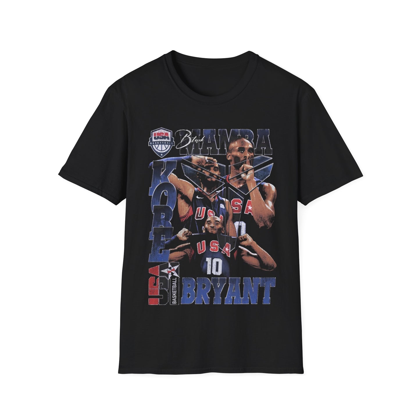 Vintage 90s Basketball Bootleg Style T-Shirt, KB USA Retro Basketball Shirt Unisex Graphic Tee