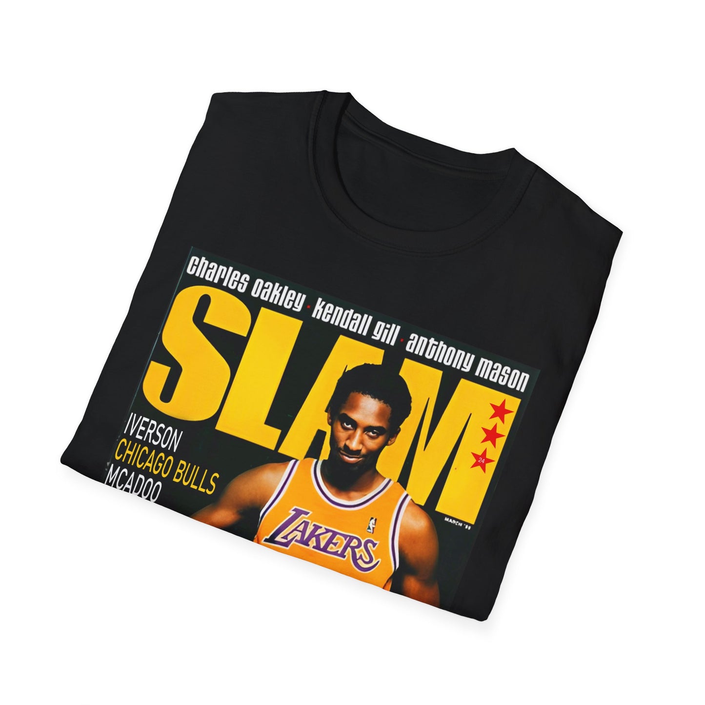 Vintage 90s Basketball Bootleg Style T-Shirt, KOBE BRYANT SLAM COVER Graphic Tee, Retro Basketball Shirt Unisex Graphic Tee