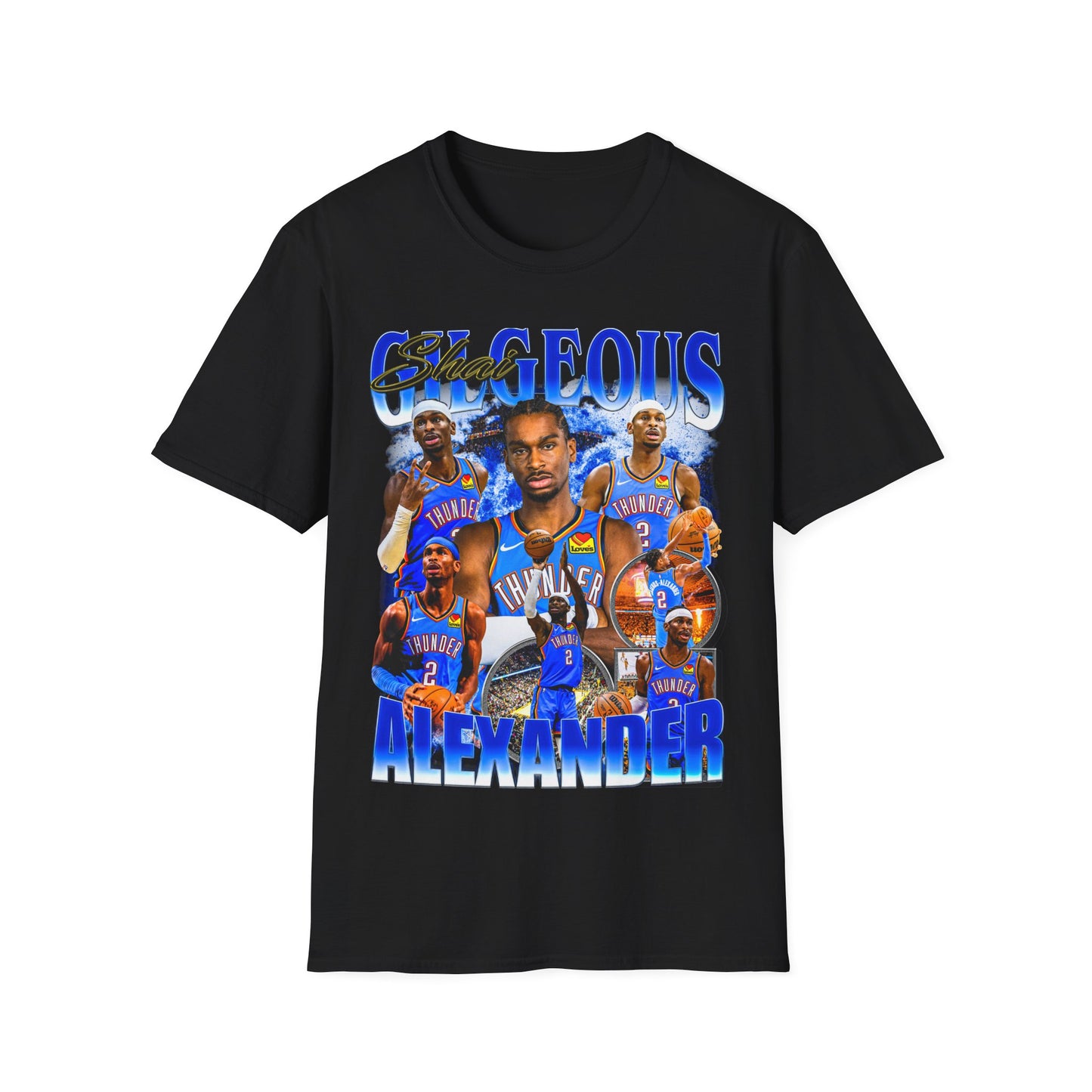 Vintage 90s Basketball Bootleg Style T-Shirt SGA SHAI Graphic Tee, Retro Basketball Shirt Unisex Graphic Tee