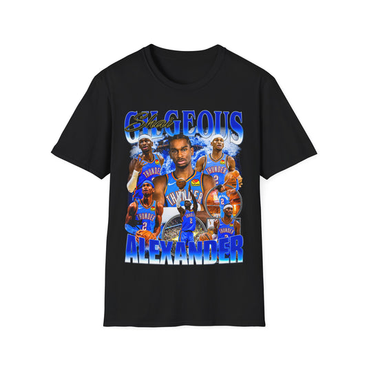 Vintage 90s Basketball Bootleg Style T-Shirt SGA SHAI Graphic Tee, Retro Basketball Shirt Unisex Graphic Tee