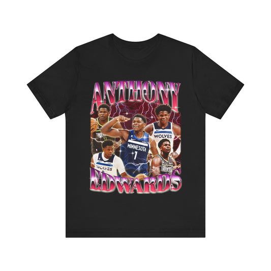 Vintage 90s Basketball Bootleg Style T-Shirt, ANTHONY EDWARDS 90s Unisex Tee