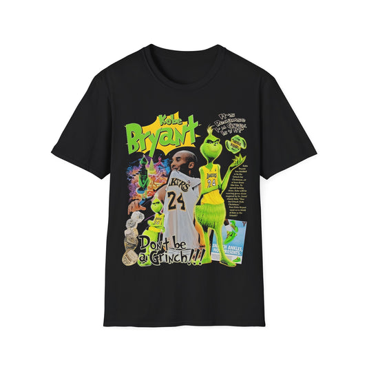 Vintage 90s Basketball Bootleg Style T-Shirt, KB GRINCH Retro Basketball Shirt Unisex Graphic Tee