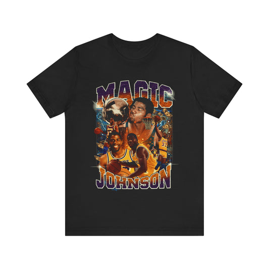 Vintage 90s Basketball Bootleg Style T-Shirt, MAGIC JOHNSON Unisex Graphic Tee