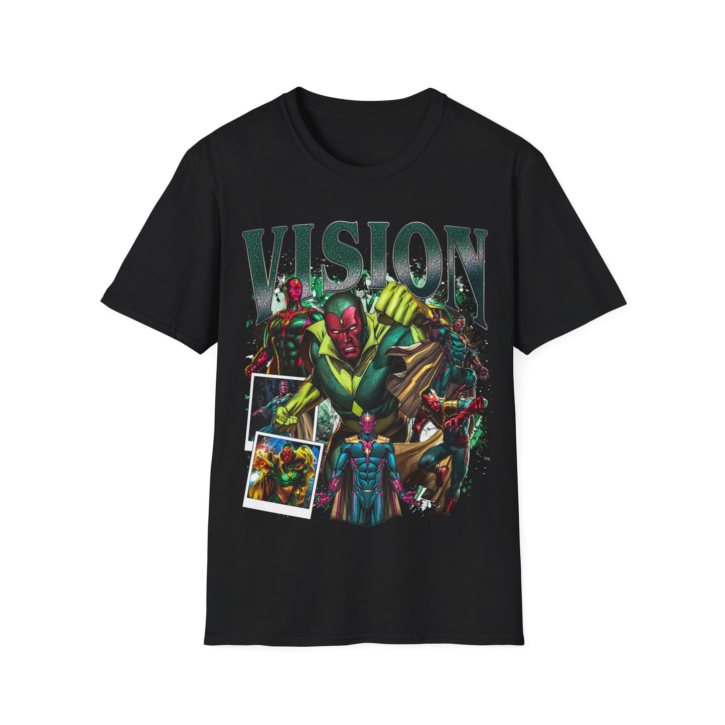 Vintage 90s Superheroes Bootleg Style T-Shirt, VISION Graphic Tee, Retro Superheroes Shirt Unisex Graphic Tee
