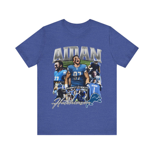 Vintage 90s Football Bootleg Style T-Shirt AIDAN HUTCHINSON Unisex Graphic Tee