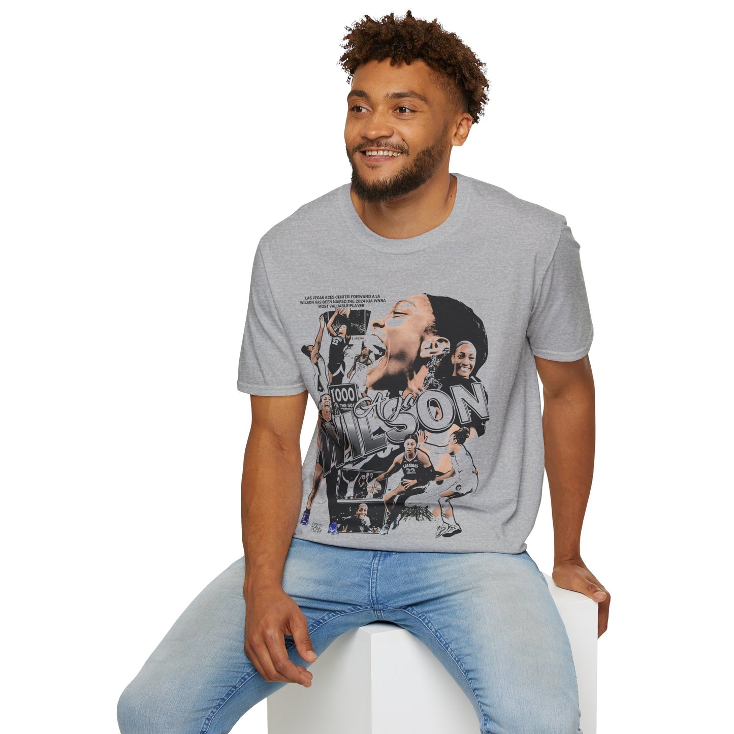 Vintage 90s Basketball Bootleg Style T-Shirt, AJA WILSON Retro Basketball Shirt Unisex Graphic Tee