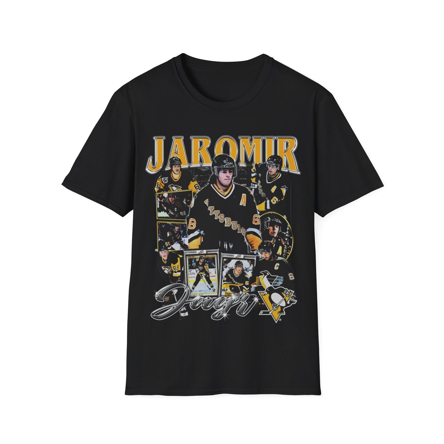 Vintage 90s Hockey Bootleg Style T-Shirt, JAROMIR JAGR Graphic Tee, Retro Hockey Shirt Unisex Graphic Tee