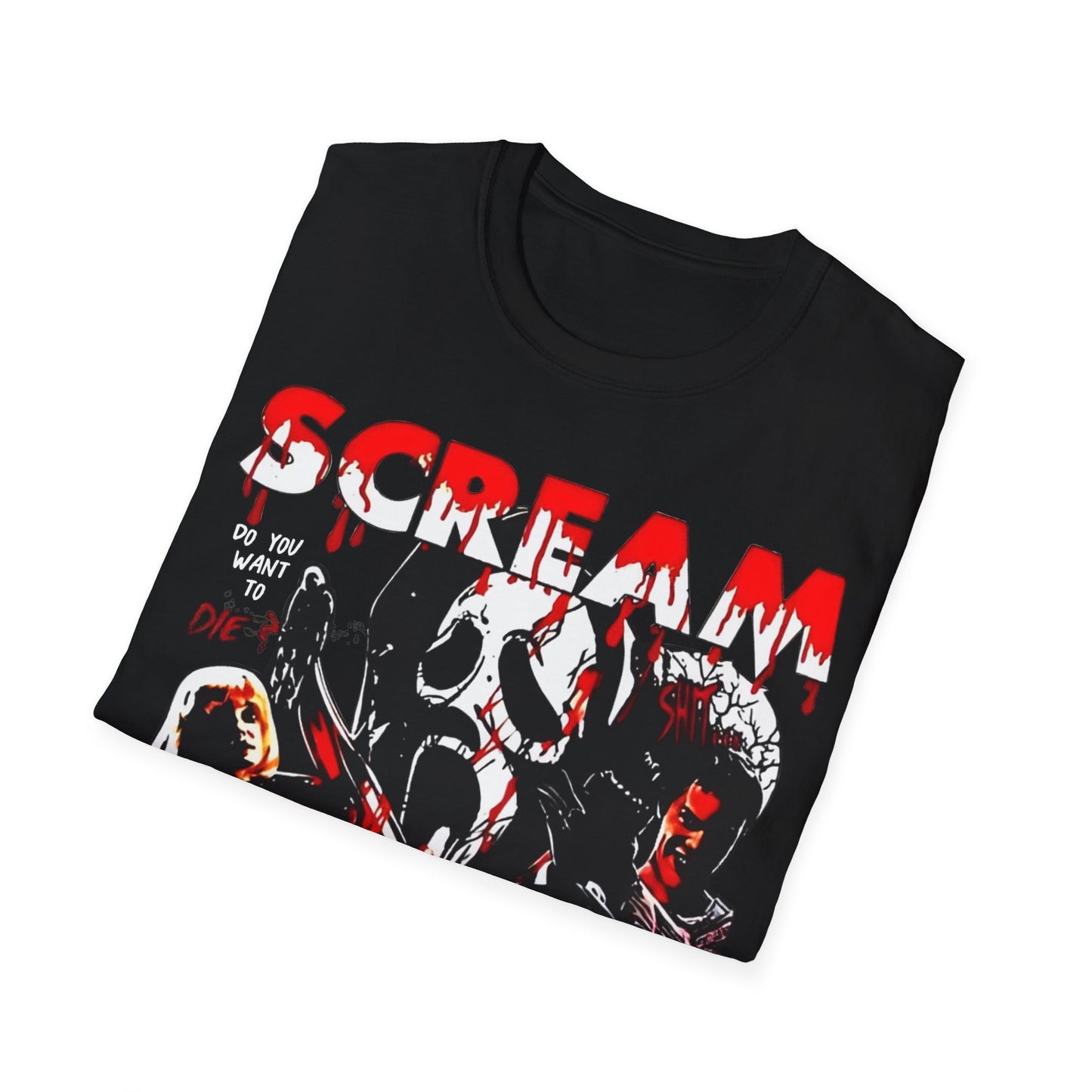 Vintage 90s Pop Culture Bootleg Style T-Shirt, SCREAM Graphic Tee, Retro Pop Culture Shirt Unisex Graphic Tee