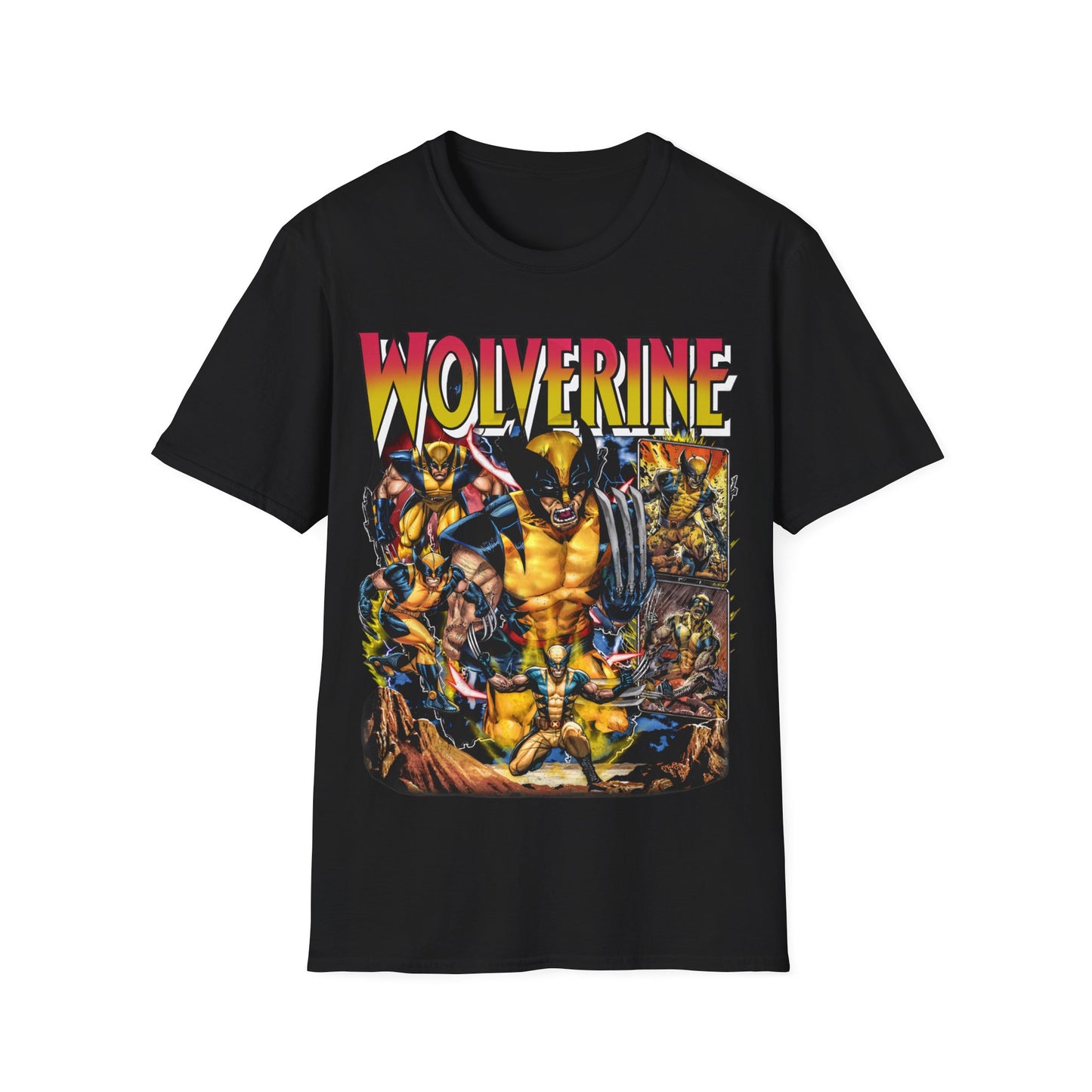 Vintage 90s Superheroes Bootleg Style T-Shirt, WOLVERINE Graphic Tee, Retro Superheroes Shirt Unisex Graphic Tee
