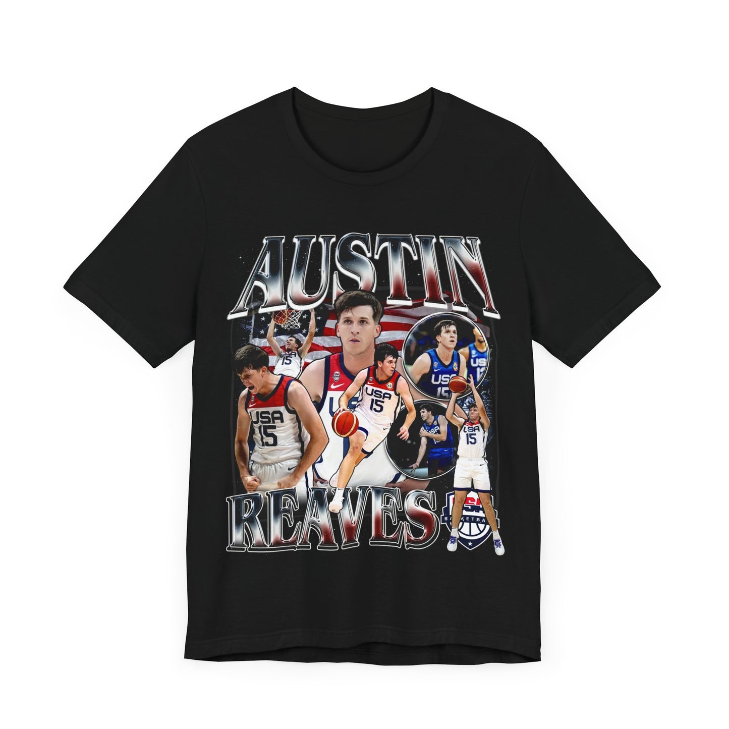 Vintage 90s Basketball Bootleg Style TShirt AUSTIN REAVES USA Unisex Graphic Tee