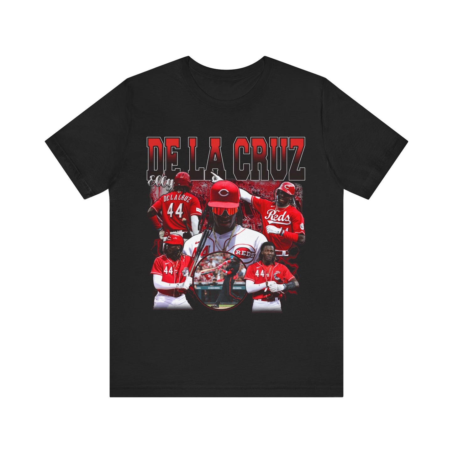Vintage 90s Baseball Bootleg Style T-Shirt ELY DE LA CRUZ RED Unisex Graphic Tee