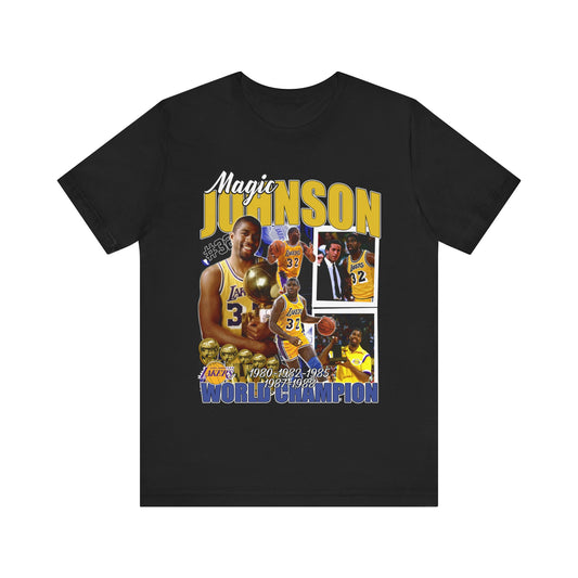 Vintage 90s Basketball Bootleg Style T-Shirt, MAGIC JOHNSON Unisex Graphic Tee