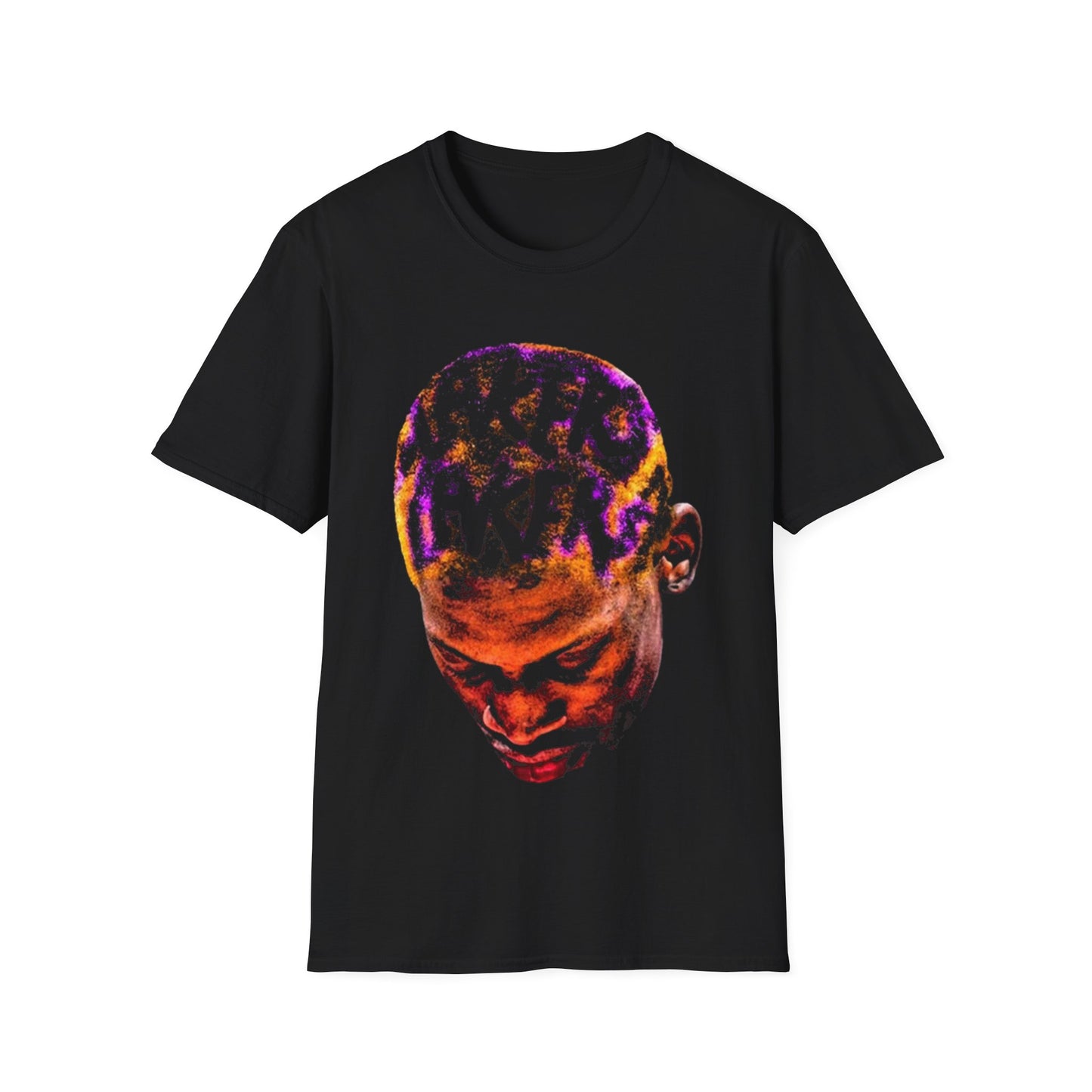 Vintage 90s Basketball Bootleg Style T-Shirt, RODMAN PURPLE AND YELLOW Retro Basketball Shirt Unisex Graphic Tee