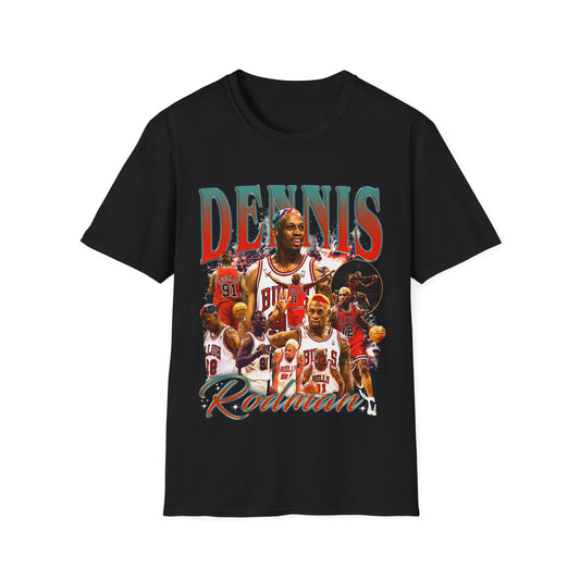 Vintage 90s Basketball Bootleg Style T-Shirt, DENNIS RODMAN THE WORM Graphic Tee, Retro Basketball Shirt Unisex Graphic Tee