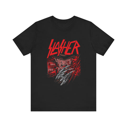 HALLOWEEN SLASHER FREDDY Unisex Jersey Short Sleeve Tee