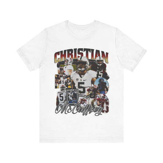Vintage 90s Football Bootleg Style TShirt CHRISTIAN MCCAFFERY Unisex Graphic Tee