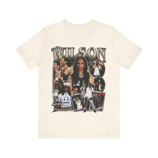 Vintage 90s Basketball Bootleg Style TShirt AJA WILSON 90s Unisex Graphic Tee