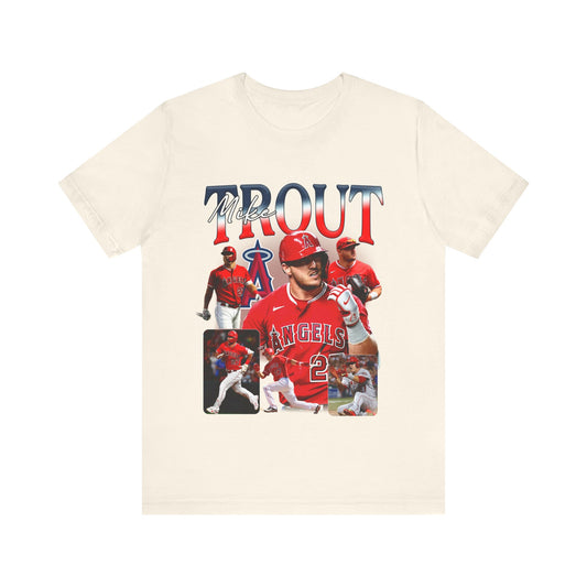 Vintage 90s Baseball Bootleg Style T-Shirt MIKE TROUT 90s Unisex Graphic Tee