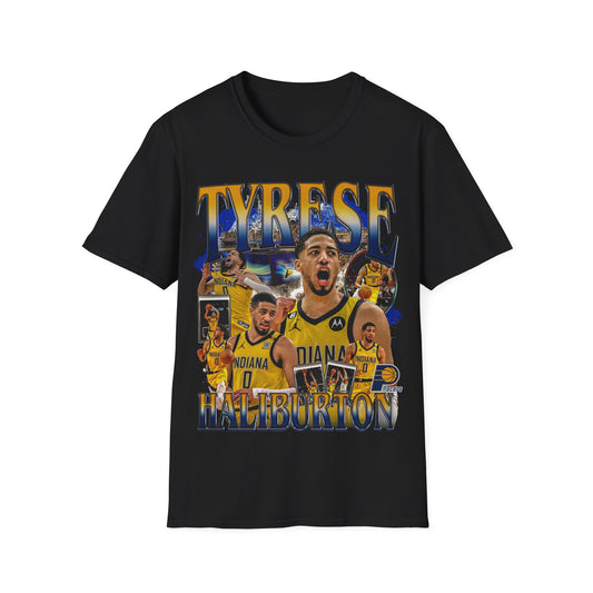 Vintage 90s Basketball Bootleg Style T-Shirt TYRESE HALIBURTON 0 Graphic Tee, Retro Basketball Shirt Unisex Graphic Tee Shirt