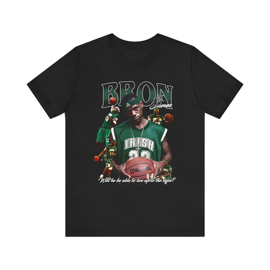 Vintage 90s Basketball Bootleg Style T-Shirt LEBRON JAMES IRISH Unisex Tee Shirt