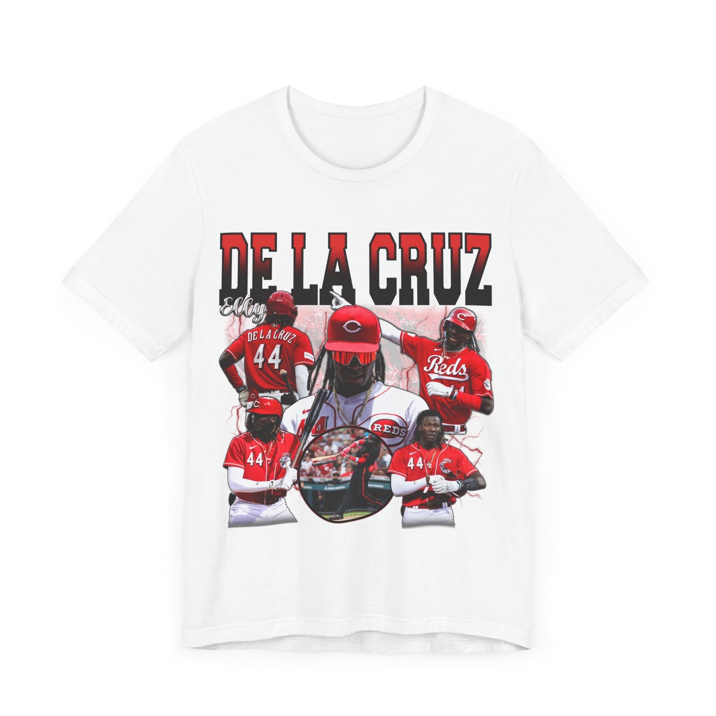 Vintage 90s Baseball Bootleg Style T-Shirt ELY DE LA CRUZ RED Unisex Graphic Tee