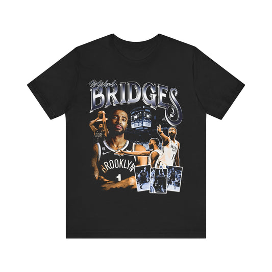 Vintage 90s Basketball Bootleg Style T-Shirt MIKAL BRIDGES Unisex Graphic Tee