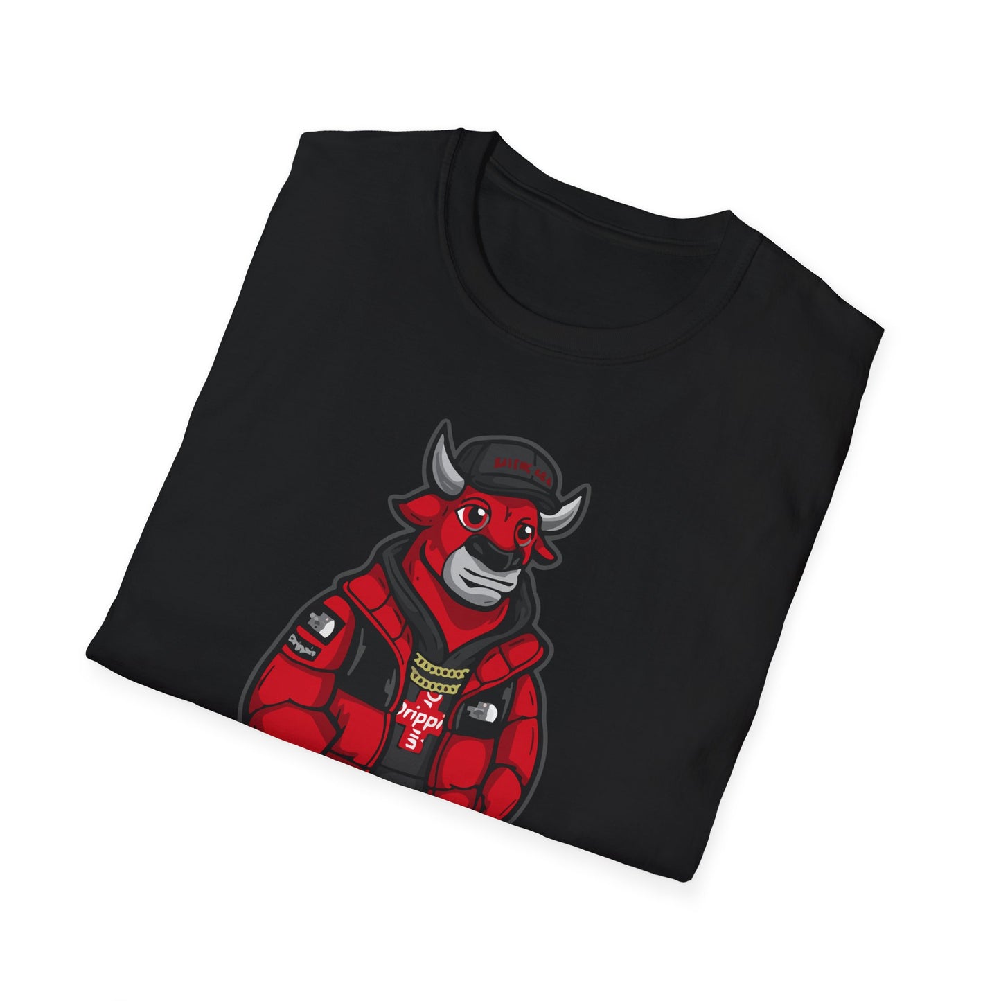 RED THUNDER 4 BULL PREMIUM STREETWEAR Unisex Softstyle T-Shirt