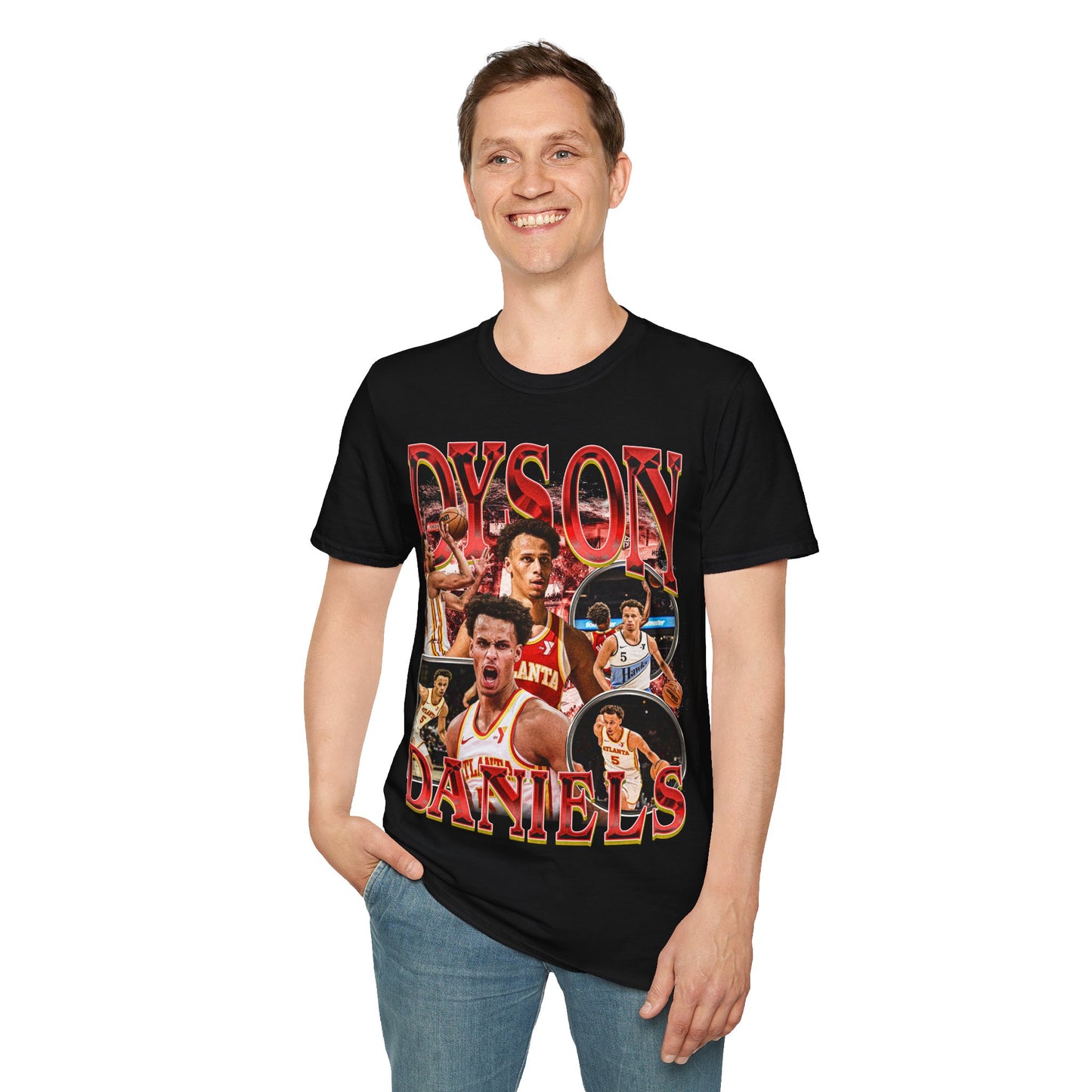 Vintage 90s Basketball Bootleg Style T-Shirt, DYSON DANIELS Retro Basketball Shirt Unisex Graphic Tee