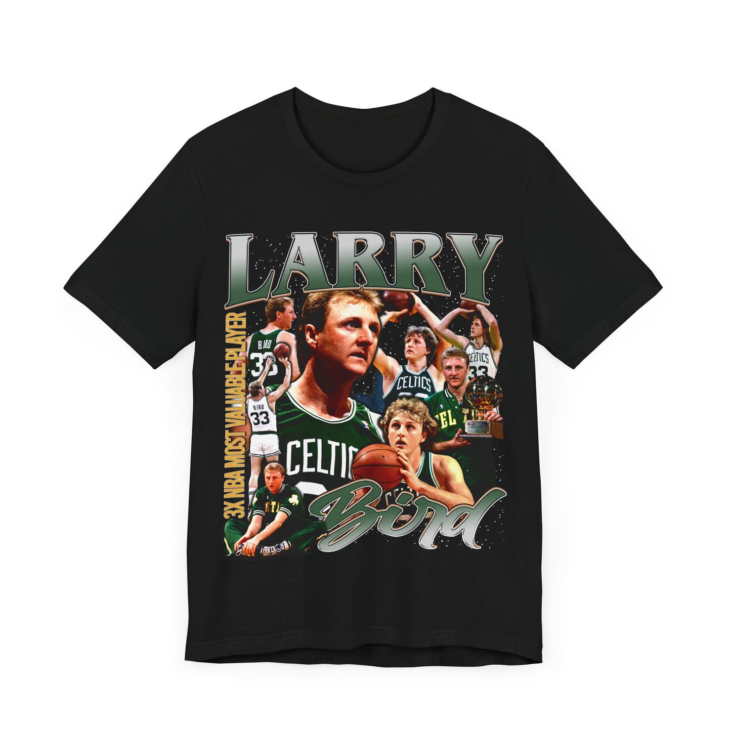 Vintage 90s Basketball Bootleg Style T-Shirt LARRY BIRD Unisex Graphic Tee Shirt