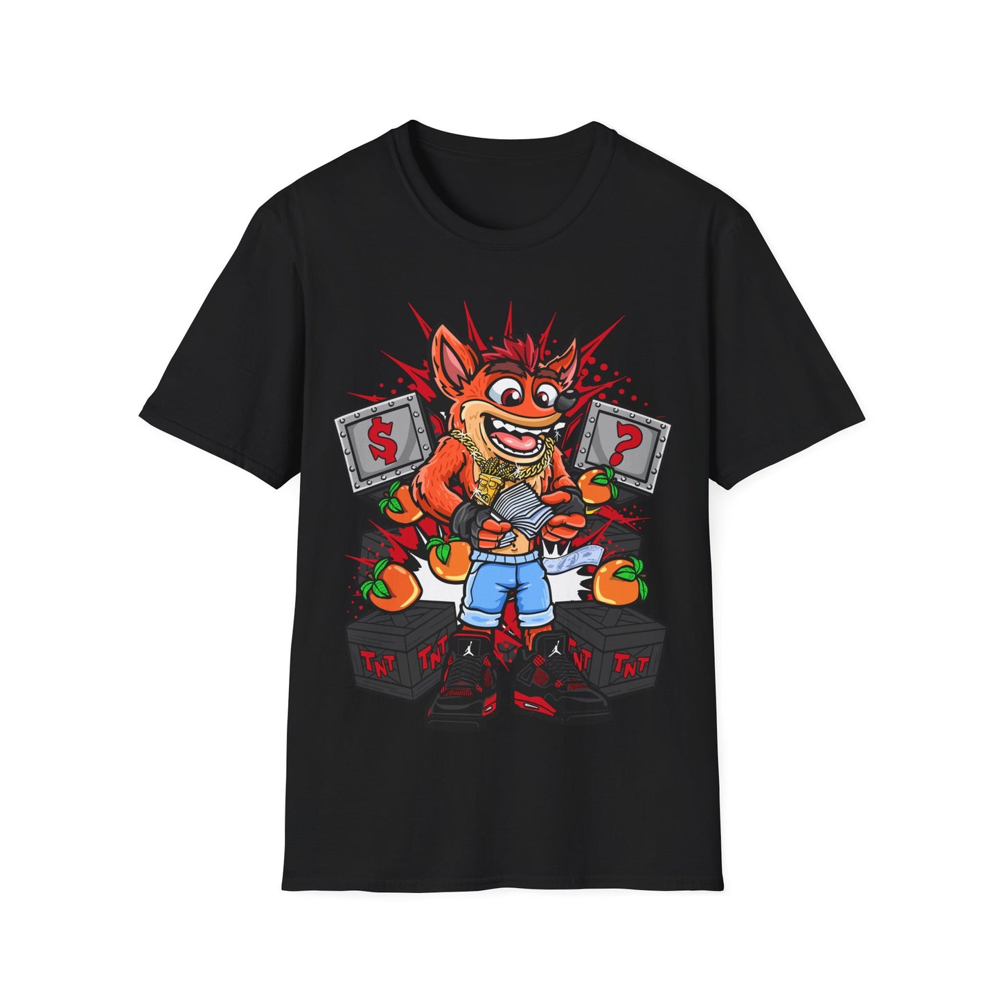 RED THUNDER 4 CRASH PREMIUM STREETWEAR Unisex Softstyle T-Shirt