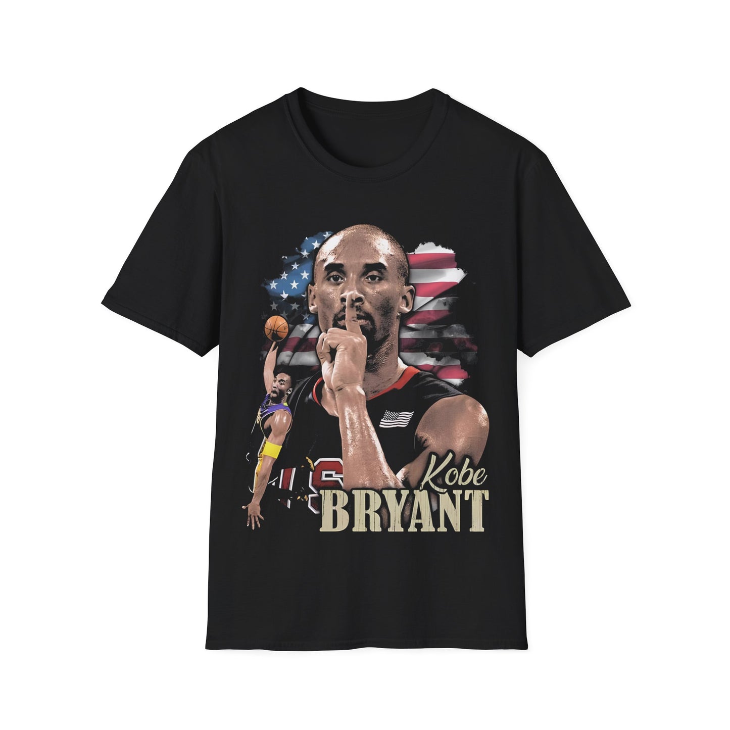 Vintage 90s Basketball Bootleg Style T-Shirt, KB USA GOLD Retro Basketball Shirt Unisex Graphic Tee