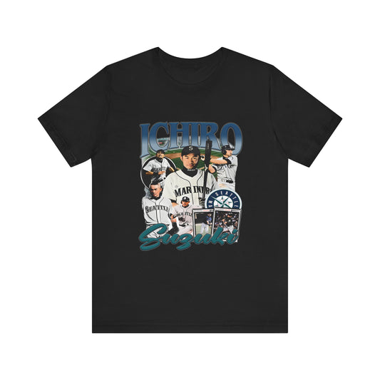 Vintage 90s Baseball Bootleg Style T-Shirt, ICHIRO SUZUKI Unisex Tee Shirt
