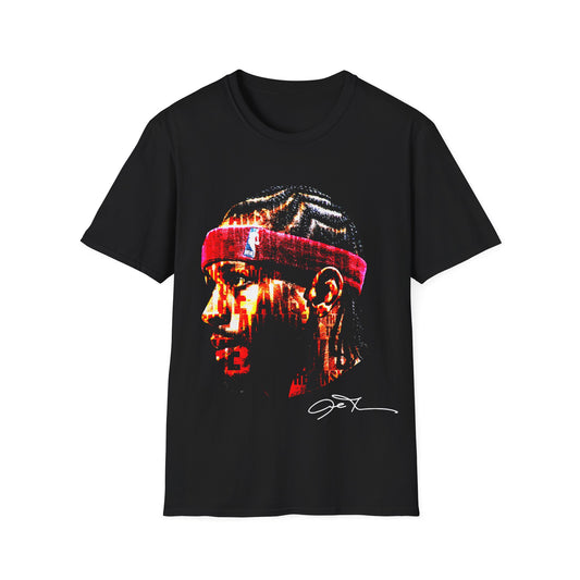 Vintage 90s Basketball Bootleg Style T-Shirt, ALLEN IVERSON PORTRAIT AI Graphic Tee, Retro Basketball Shirt Unisex Graphic Tee
